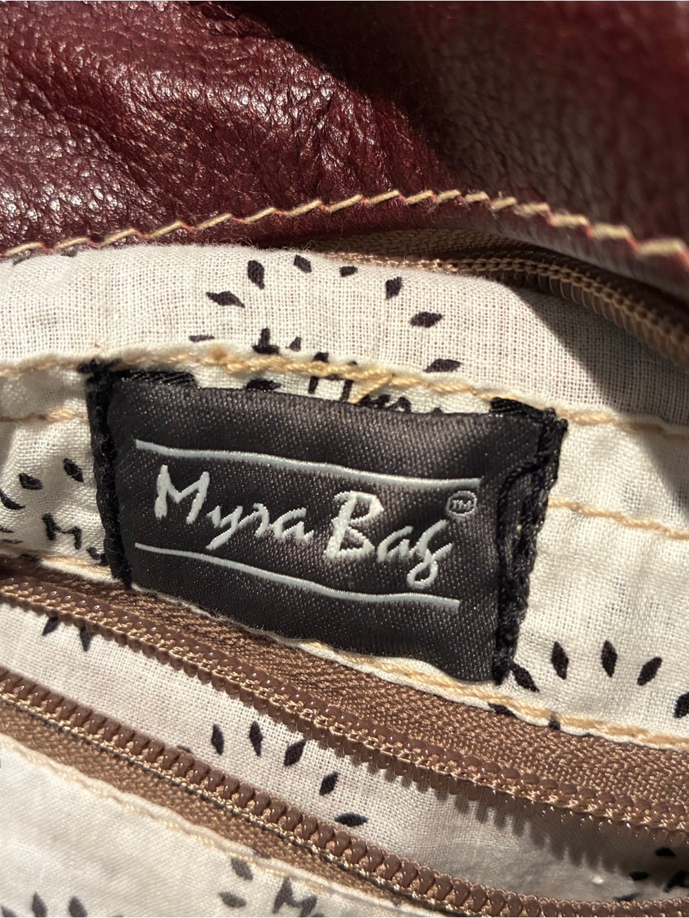 Myra Bags Large Leather, Cowhide Tote Bag - - Picture 2 of 10